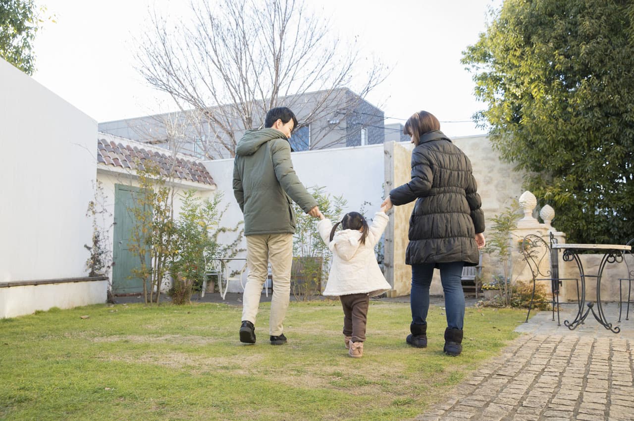 親子とエクステリア